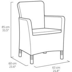 Allibert Chaise De Salle A Manger De Jardin Trenton Graphite -Le Coin Jardin allibert chaise de salle a manger de jardin trenton graphite 8711245129334 1474367