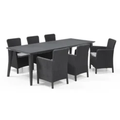 Allibert Chaise De Salle A Manger De Jardin Trenton Graphite -Le Coin Jardin allibert chaise de salle a manger de jardin trenton graphite 8711245129334 1474368