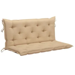 Balancelle Avec Coussin Beige 170 Cm Bois De Teck Solide -Le Coin Jardin balancelle avec coussin beige 170 cm bois de teck solide 8720286268049 1210929