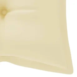 Balancelle Avec Coussin Blanc Crème 170 Cm Bois De Teck Solide -Le Coin Jardin balancelle avec coussin blanc creme 170 cm bois de teck solide 8720286268032 1192289