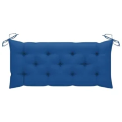 Balancelle Avec Coussin Bleu 120 Cm Bois De Teck Solide -Le Coin Jardin balancelle avec coussin bleu 120 cm bois de teck solide 3666722778640 1192264