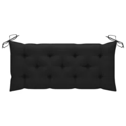 Balancelle Avec Coussin Noir 170 Cm Bois De Teck Solide -Le Coin Jardin balancelle avec coussin noir 170 cm bois de teck solide 8720286268087 1207821