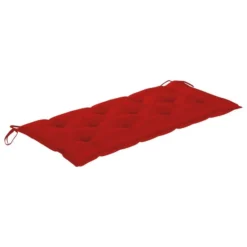 Balancelle Avec Coussin Rouge 170 Cm Bois De Teck Solide -Le Coin Jardin balancelle avec coussin rouge 170 cm bois de teck solide 8720286268070 1196206