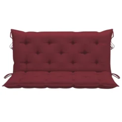 Balancelle Avec Coussin Rouge Bordeaux 170 Cm Bois De Teck -Le Coin Jardin balancelle avec coussin rouge bordeaux 170 cm bois de teck 8720286268100 1207832