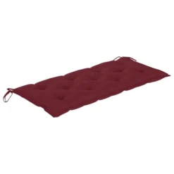 Balancelle Avec Coussin Rouge Bordeaux 170 Cm Bois De Teck -Le Coin Jardin balancelle avec coussin rouge bordeaux 170 cm bois de teck 8720286268100 1207834