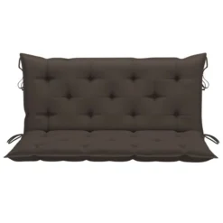 Balancelle Avec Coussin Taupe 120 Cm Bois De Teck Solide -Le Coin Jardin balancelle avec coussin taupe 120 cm bois de teck solide 3666722780032 1192250