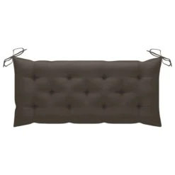 Balancelle Avec Coussin Taupe 120 Cm Bois De Teck Solide -Le Coin Jardin balancelle avec coussin taupe 120 cm bois de teck solide 3666722780032 1192252