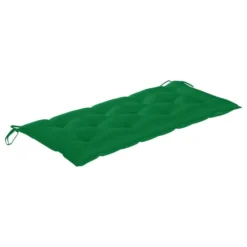 Balancelle Avec Coussin Vert 170 Cm Bois De Teck Solide -Le Coin Jardin balancelle avec coussin vert 170 cm bois de teck solide 8720286268063 1207810