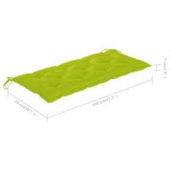 Balancelle Avec Coussin Vert Vif 120 Cm Bois De Teck Solide 23 Balancelle Avec Coussin Vert Vif 120 Cm Bois De Teck Solide -Le Coin Jardin balancelle avec coussin vert vif 120 cm bois de teck solide 3666722779975 1210923