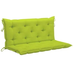Balancelle Avec Coussin Vert Vif 170 Cm Bois De Teck Solide -Le Coin Jardin balancelle avec coussin vert vif 170 cm bois de teck solide 8720286268124 1205207