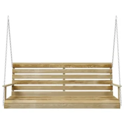 Balancelle Bois De Pin Imprégné 155x65x60 Cm -Le Coin Jardin balancelle bois de pin impregne 155x65x60 cm 3666722202268 1166813