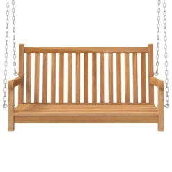 Balancelle Bois De Teck Massif 114x60x64 Cm -Le Coin Jardin balancelle bois de teck massif 114x60x64 cm 3666722116503 1372971