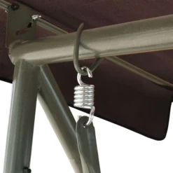 Balancelle D'extérieur Avec Auvent Couleur Café 3 -Le Coin Jardin balancelle d exterieur avec auvent couleur cafe 8718475709176 1217621