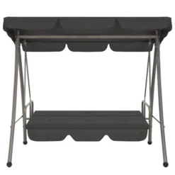 Balancelle De Jardin Avec Auvent Anthracite 192x118x175cm Acier -Le Coin Jardin balancelle de jardin avec auvent anthracite 192x118x175cm acier 3666722180443 1217601