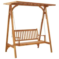 Balancelle De Jardin Avec Treillis Bois D'acacia Solide