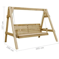 Balancelle De Jardin Bois De Pin Imprégné 205x150x157 Cm 9 Balancelle De Jardin Bois De Pin Imprégné 205x150x157 Cm -Le Coin Jardin balancelle de jardin bois de pin impregne 205x150x157 cm 3666722180191 1217893