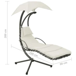 Balancelle De Jardin Crème Et Gris 190x90x200 Cm Tissu 15 Balancelle De Jardin Crème Et Gris 190x90x200 Cm Tissu -Le Coin Jardin balancelle de jardin creme et gris 190x90x200 cm tissu 3666722202305 1166777