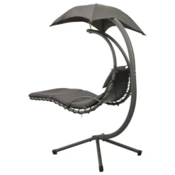 Balancelle De Jardin Gris 190x90x200 Cm Tissu -Le Coin Jardin balancelle de jardin gris 190x90x200 cm tissu 3666722189316 1195989