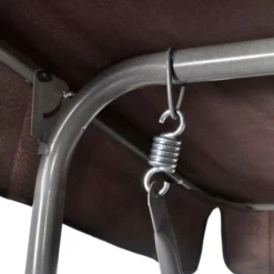 Balancelle Suspendue D'extérieur 3 Places Avec Auvent Café -Le Coin Jardin balancelle suspendue d exterieur 3 places avec auvent cafe 8718475876595 1353758