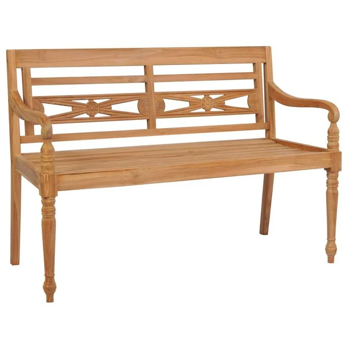 Banc Batavia Avec Coussin Vert Vif 120 Cm Bois De Teck Massif 2 Banc Batavia Avec Coussin Vert Vif 120 Cm Bois De Teck Massif – Image 2