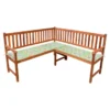 Banc D'angle De Jardin Avec Coussins 150cm Bois D'acacia Massif 8