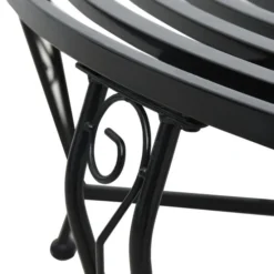 Banc D'arbre Rond Ø160 Cm Acier -Le Coin Jardin banc d arbre rond 160 cm acier 8719883813929 553807