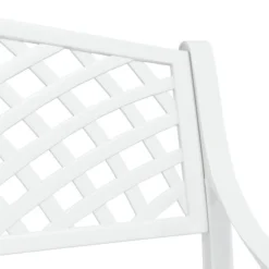 Banc De Jardin 102 Cm Aluminium Coulé Blanc -Le Coin Jardin banc de jardin 102 cm aluminium coule blanc 3666722171892 1227625