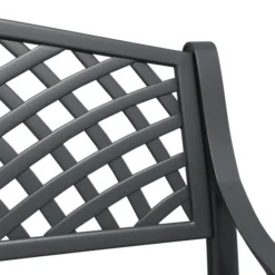 Banc De Jardin 102 Cm Aluminium Coulé Noir -Le Coin Jardin banc de jardin 102 cm aluminium coule noir 3666722171878 1227639