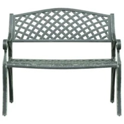 Banc De Jardin 102 Cm Aluminium Coulé Vert -Le Coin Jardin banc de jardin 102 cm aluminium coule vert 3666722171908 1227615