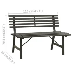 Banc De Jardin 110 Cm Acier Noir 13 Banc De Jardin 110 Cm Acier Noir -Le Coin Jardin banc de jardin 110 cm acier noir 3666722124843 1345126