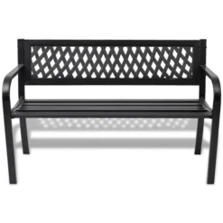 Nouveaux produits -Le Coin Jardin banc de jardin 118 cm acier noir 3666722331012 974030
