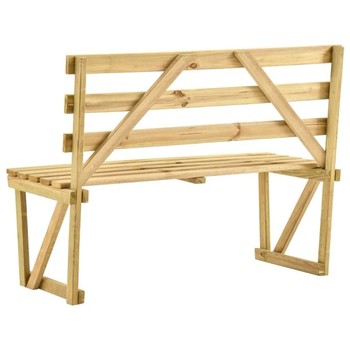 Banc De Jardin 120 Cm Bois De Pin Imprégné 4 Banc De Jardin 120 Cm Bois De Pin Imprégné – Image 4