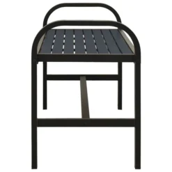 Banc De Jardin 124,5 Cm Acier Et WPC Noir -Le Coin Jardin banc de jardin 124 5 cm acier et wpc noir 3666722128124 1337468
