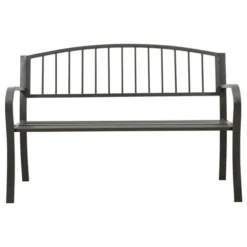 Le Coin Jardin -Le Coin Jardin banc de jardin 125 cm acier gris 3666722357708 941131