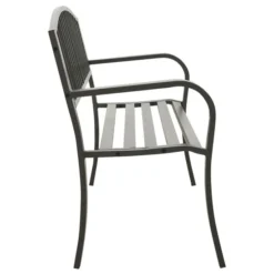 Banc De Jardin 125 Cm Acier Gris 3 -Le Coin Jardin banc de jardin 125 cm acier gris 3666722357708 941132
