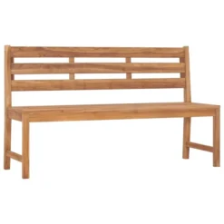 Banc De Jardin 150 Cm Bois De Teck Solide 3