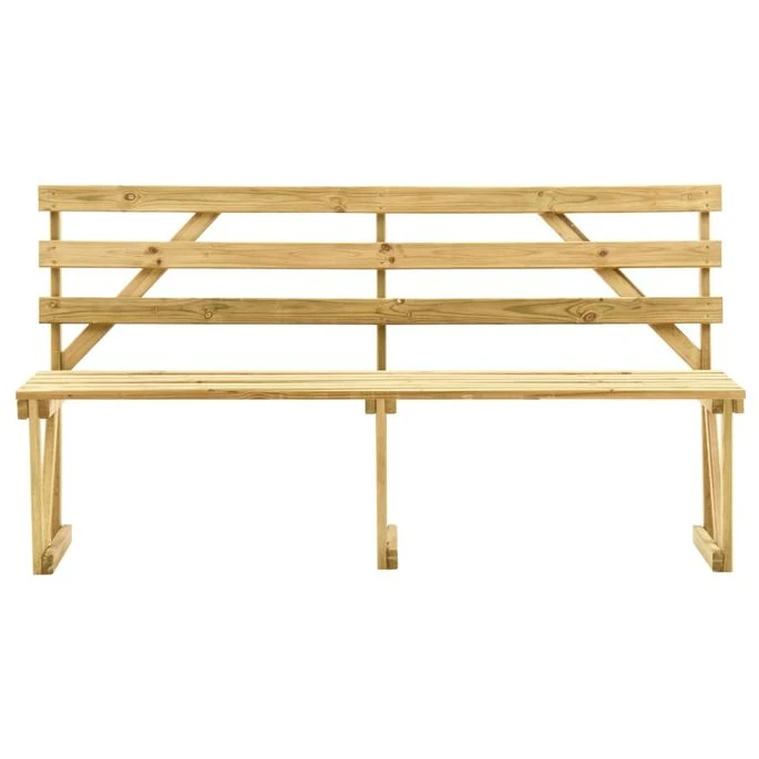 Banc De Jardin 170 Cm Bois De Pin Imprégné 2 Banc De Jardin 170 Cm Bois De Pin Imprégné – Image 2