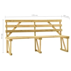 Banc De Jardin 170 Cm Bois De Pin Imprégné 13 Banc De Jardin 170 Cm Bois De Pin Imprégné -Le Coin Jardin banc de jardin 170 cm bois de pin impregne 3666722394536 890141