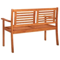 Banc De Jardin 2 Places Avec Coussin 120 Cm Bois D'eucalyptus 12 -Le Coin Jardin banc de jardin 2 places avec coussin 120 cm bois d eucalyptus 8720286233801 814644