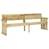 Banc De Jardin 233 Cm Bois De Pin Imprégné