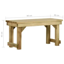 Banc De Jardin 90 Cm Bois De Pin Imprégné 11 Banc De Jardin 90 Cm Bois De Pin Imprégné -Le Coin Jardin banc de jardin 90 cm bois de pin impregne 3666722870337 1240113