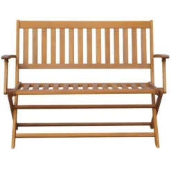 Banc De Jardin Avec Coussin 120 Cm Bois D'acacia Massif 17 -Le Coin Jardin banc de jardin avec coussin 120 cm bois d acacia massif 3666722416931 842042