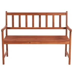 Banc De Jardin Avec Coussin 120 Cm Bois D'acacia Massif 37 -Le Coin Jardin banc de jardin avec coussin 120 cm bois d acacia massif 3666722419475 838098