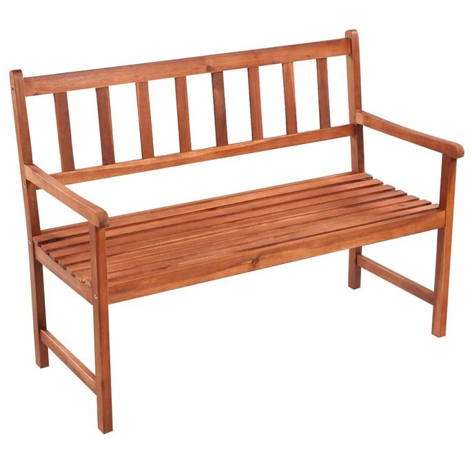 Banc De Jardin Avec Coussin 120 Cm Bois D'acacia Massif 24 2 Banc De Jardin Avec Coussin 120 Cm Bois D'acacia Massif 24 – Image 2