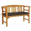 Banc De Jardin Avec Coussin 120 Cm Bois D'acacia Massif 60