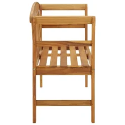 Banc De Jardin Avec Coussin 120 Cm Bois D'acacia Massif 60 -Le Coin Jardin banc de jardin avec coussin 120 cm bois d acacia massif 8720286282403 842575