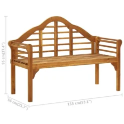 Banc De Jardin Avec Coussin 135 Cm Bois D'acacia Massif 18 -Le Coin Jardin banc de jardin avec coussin 135 cm bois d acacia massif 3666722151320 1260960