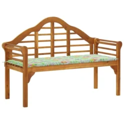 Banc De Jardin Avec Coussin 135 Cm Bois D'acacia Massif 16
