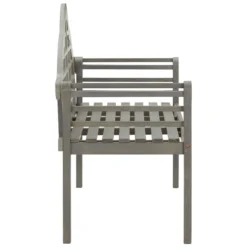 Banc De Jardin Avec Coussin 135 Cm Bois D'acacia Massif Gris 19 -Le Coin Jardin banc de jardin avec coussin 135 cm bois d acacia massif gris 3666722263573 1072334
