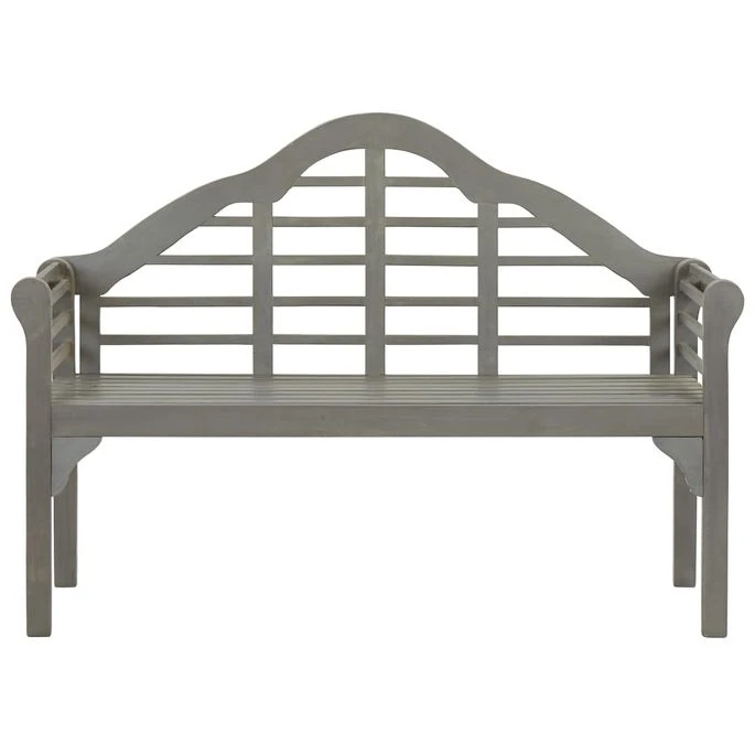 Banc De Jardin Avec Coussin 135 Cm Bois D'acacia Massif Gris 17 3 Banc De Jardin Avec Coussin 135 Cm Bois D'acacia Massif Gris 17 – Image 3